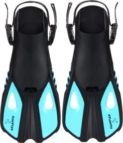 Atlantis Snapper - Zwemvliezen - Kinderen - Zwart/Turquoise - 34-38