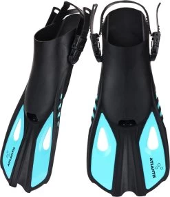 Atlantis Snapper - Zwemvliezen - Kinderen - Zwart/Turquoise - 34-38 -Water Sport Verkoop 1036x1200