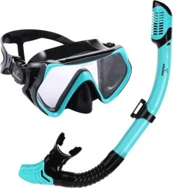 Atlantis Borneo Combo - Snorkelset - Volwassenen - Turquoise/Zwart