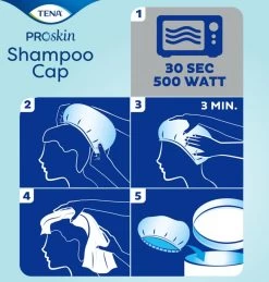Tena Shampoo Cap -Water Sport Verkoop 1146x1200