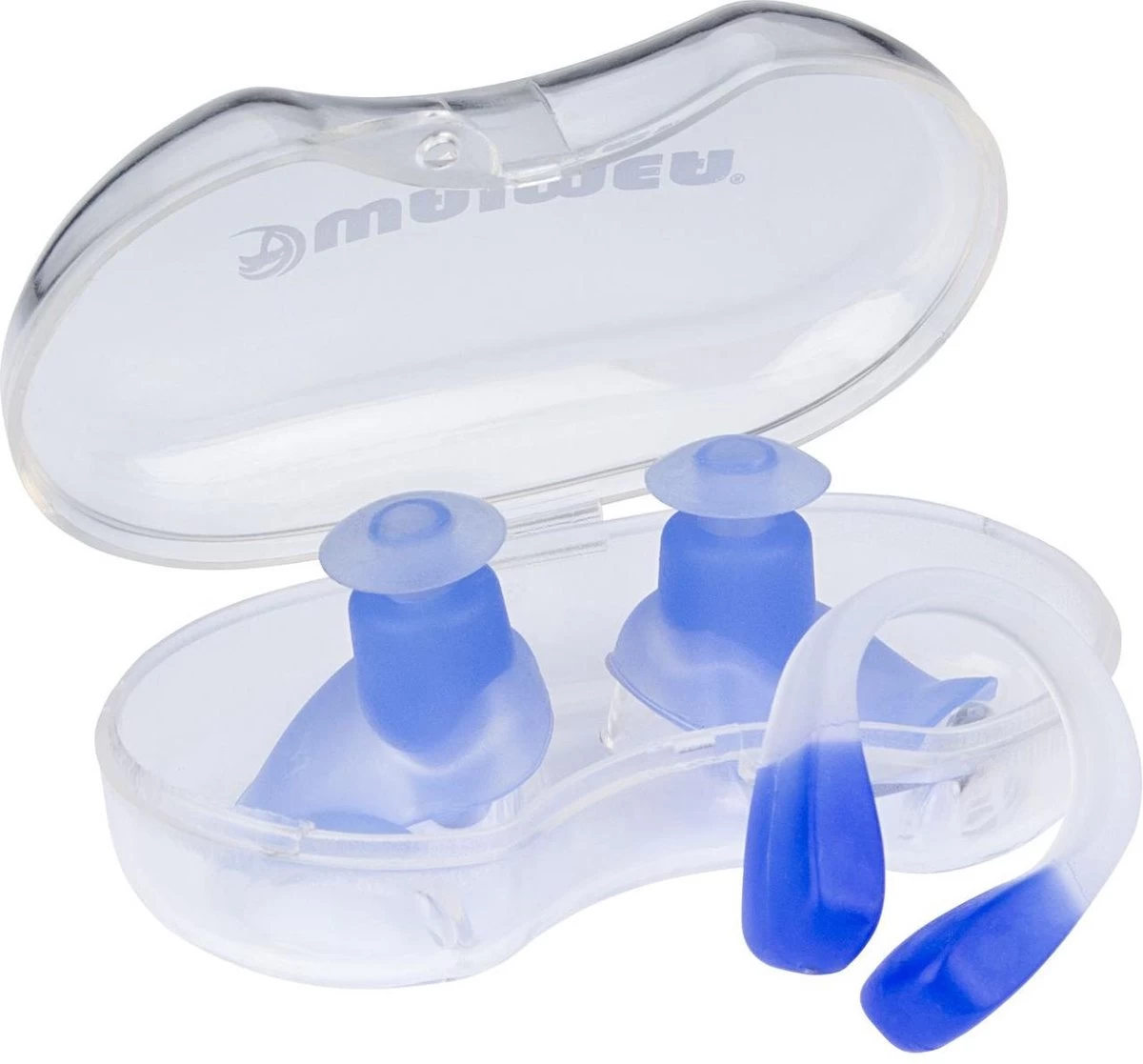 Waimea Zwem Oordoppen & Neusklem - Set - Blauw 3 Waimea Zwem Oordoppen & Neusklem - Set - Blauw