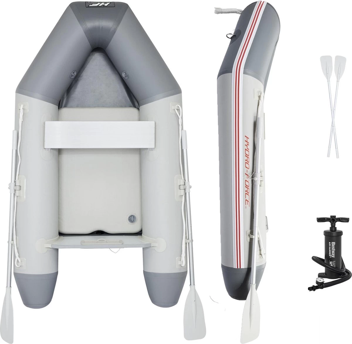 Bestway Hydro Force Opblaasboot Caspian Set 230 X 130 X 33 Cm Wit 13 Bestway Hydro Force Opblaasboot Caspian Set 230 X 130 X 33 Cm Wit - Afbeelding 11