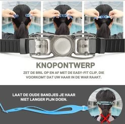 TravelTime® - Zwembril Volwassenen - Unisex – Zwarte Galvaniserende Lens -Water Sport Verkoop 1200x1191 2