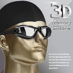 TravelTime® - Zwembril Volwassenen - Unisex – Zwarte Galvaniserende Lens -Water Sport Verkoop 1200x1200 111