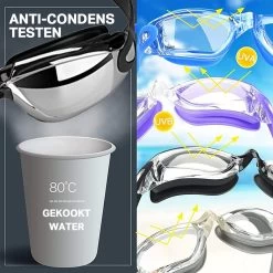 TravelTime® - Zwembril Volwassenen - Unisex – Zwarte Galvaniserende Lens -Water Sport Verkoop 1200x1200 113