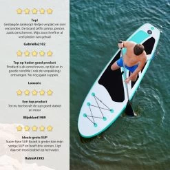 NexxtStream SUP Board - Opblaasbaar Paddle Board - Stand Up Paddle Boards - Opvouwbaar - Incl. Opbergtas - 320 X 81 CM - Groen -Water Sport Verkoop 1200x1200 156