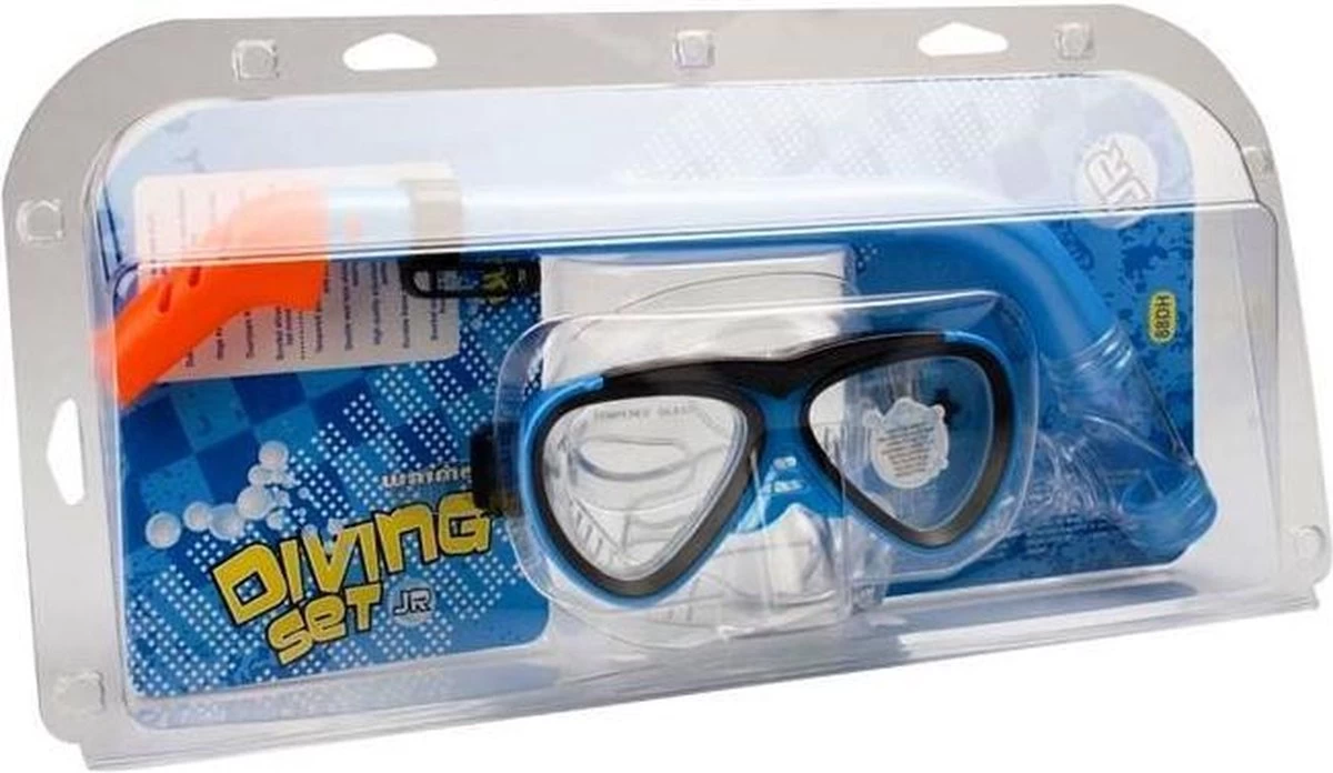 Waimea Duikmasker Met Snorkel - Junior - Blauw 6 Waimea Duikmasker Met Snorkel - Junior - Blauw - Afbeelding 4