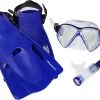 Duikmasker Met Snorkel En Flippers - Kind Maat 32-36 Blauw - Snorkelset Kinderen - Snorkelmasker - Duikbril -Water Sport Verkoop 1200x793