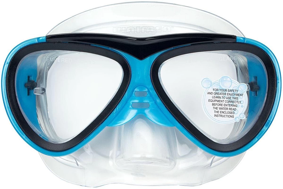Waimea Duikmasker Met Snorkel - Junior - Blauw 5 Waimea Duikmasker Met Snorkel - Junior - Blauw - Afbeelding 3