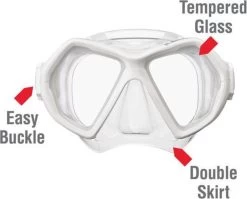ReefTourer Snorkelmasker Duikbril Snorkelset RC-0107- Wit -Water Sport Verkoop 1200x968 2