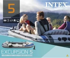 Intex Excursion Opblaasboot - 5 Personen - Grijs -Water Sport Verkoop 1200x994