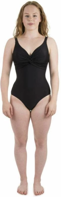 Speedo Shaping Brigitte 1 Piece Dames - Zwart - Maat 42 -Water Sport Verkoop 373x1200