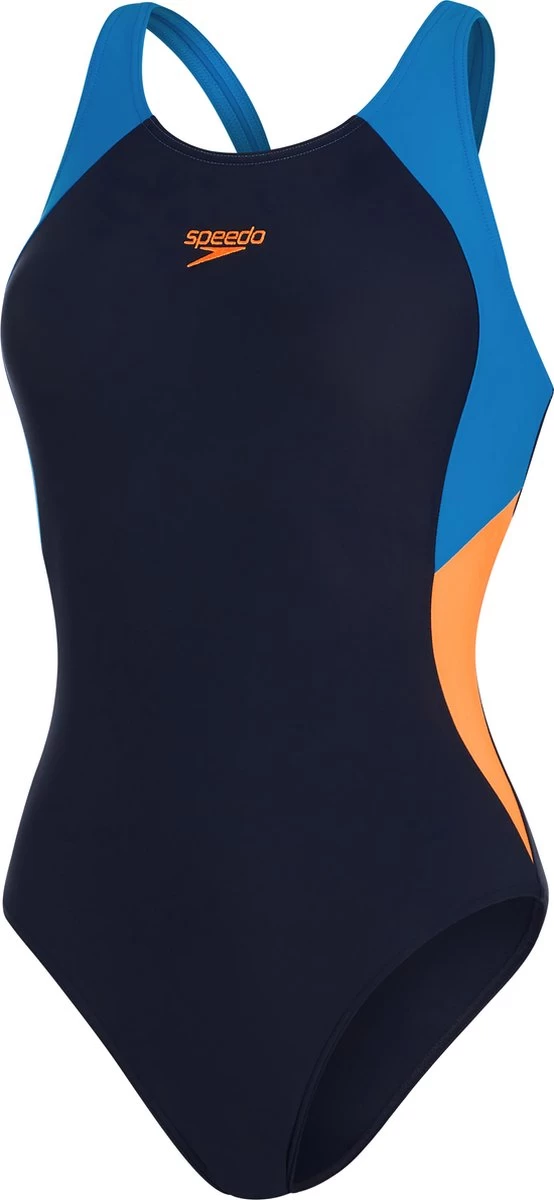 Speedo Colourblock Splice Muscleback Dames - Marine / Blauw - Maat 42 3 Speedo Colourblock Splice Muscleback Dames - Marine / Blauw - Maat 42
