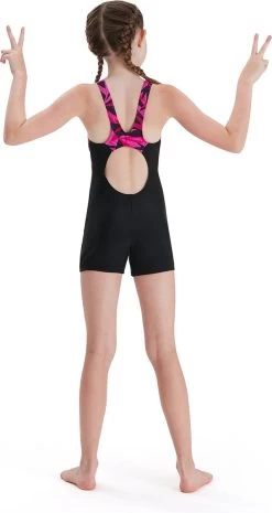 Speedo Hyper Boom Splice Legsuit Badpak Meisjes - Zwart / Roze - Maat 176 -Water Sport Verkoop 638x1200 1